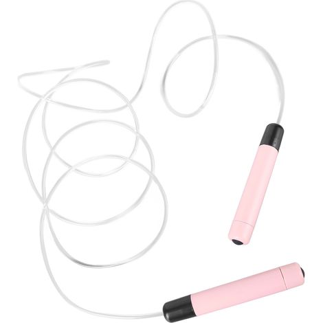 Leuchtendes pinkes Springseil, leicht und ergonomisch, mit RGB-LEDs, ideal für Kinder und Erwachsene. Perfekt für Fitness und das Fitnessstudio. (1/4)