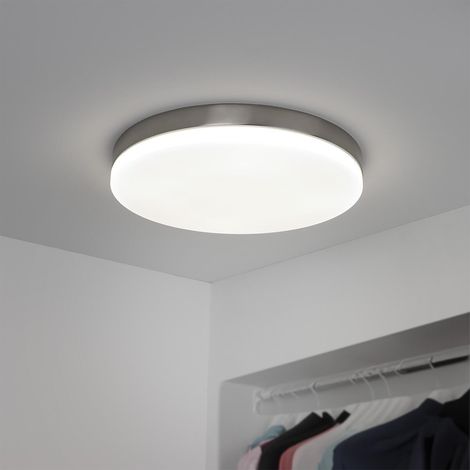 Deckenleuchte Slim Pro silber - Lichtfarbe: Neutralweiß 4000K - Ausführung: 24W Ø380 mm (1/5)
