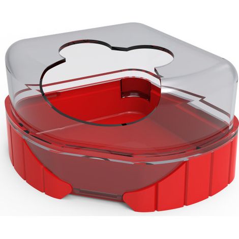 Maison de toilette pour cages Rody3 - ZOLUX - Rodylounge - Pour petits rongeur - Grenadine (1/3)