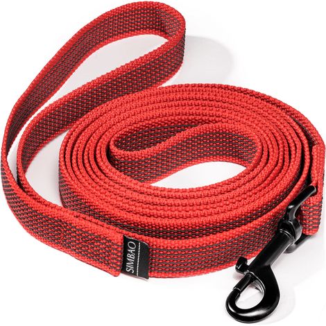 Correa antideslizante ROJA - 5m, 86MM TWISTLOCK - perro 15-80kg (1/5)