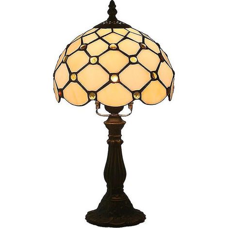 Lampe de chevet rétro en verre jaune 2036 (1/5)