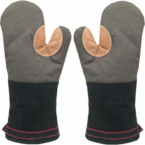 Heat-resistant kitchen gloves for cooking, grilling, baking, pizza, for men, up to 500°F. (1/5)