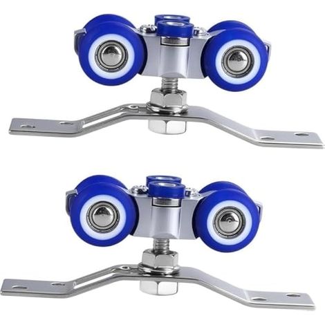 2 Pieces Sliding Door Guide Wheel for Shower, Cupboard and Bay Window, Sliding Door Shower Roller for Sliding Closet, Easy to Install and Operates Quietly. (1/5)