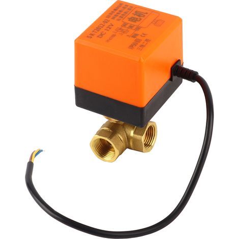 DN15 G1/2 Vanne Motorisée 3 Voies en Laiton pour Système de Climatisation 12V CC (1/5)