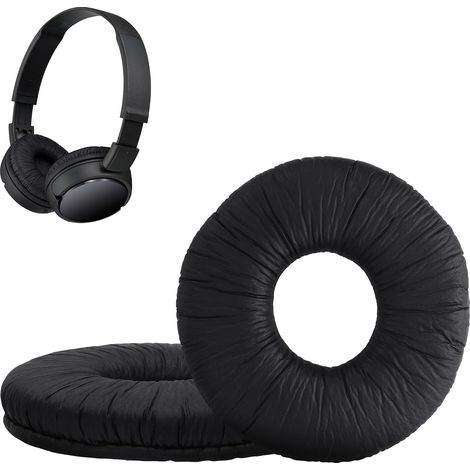 2X Coussinet Compatible avec Sony MDR-ZX100/ZX110/ZX300/V150 Coussinet - Coussinets en Mousse pour Casque Audio - Noir (1/5)