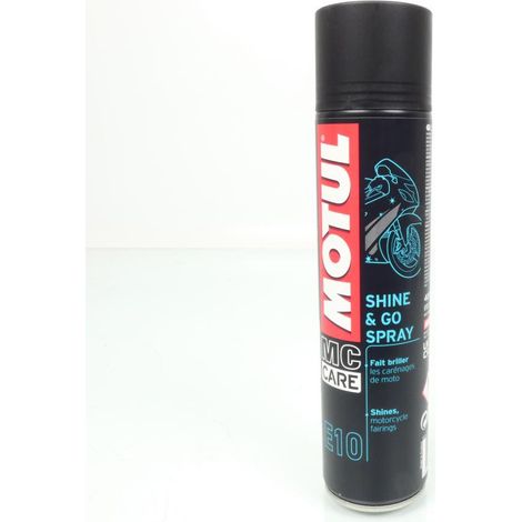 Aérosol entretien carénage Motul E10 Shine & Go Spray 400mL pour (1/2)