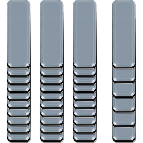 36 patins glissants PTFE adhésifs gris (19x70mm) pour protéger vos sols. (1/5)