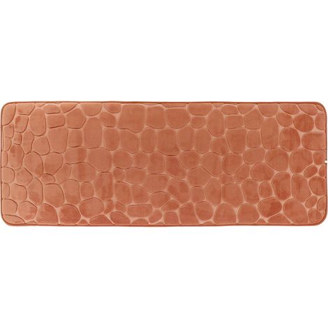 Tappeto memory in microfibra pebble 45x120 cm - rame - Tendance