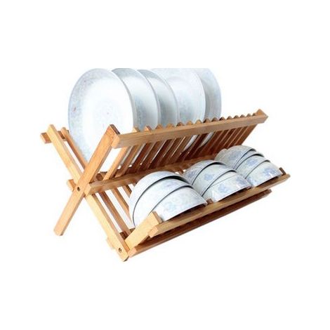 16 Grille En Bambou Naturel Plate Etendoir Rack Polyvalent Egouttoir Egouttoir Bambou Etendoir Couvercle De Bureau Etagere Manique Support De Rangement Kitchen (1/5)