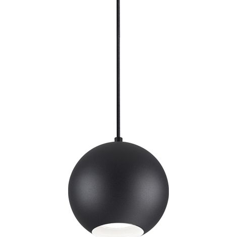 Sospensione Moderna Mr Jack Metallo Nero 1 Luce 7W 3000K Luce Calda Big (1/2)