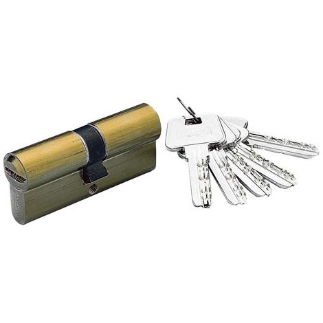YALE cilindro yale seguridad yl-6 35x45/r15,0 latonado , Cilindro Yale seg. YL-6. - Medida:35x45 mm.- Leva: 15,0 mm.- Latonado.- Cilindro de seguridad YL-6