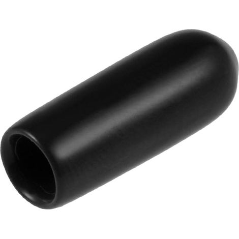 200pcs Caoutchouc Embouts 4mm ID Vinyle Rond Terminal Capuchon Housse Vis Filetage Protections Noir (1/5)