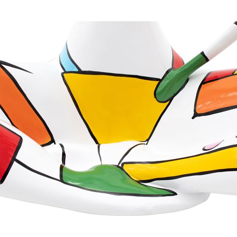 Dekorative Figur Weibliche Silhouette in Lotus-Position Größe M Kuatéh Fiona Feng Shui aus Polyresin 53x26x53 cm Mehrfarbig (1/2)