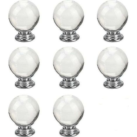 Crystal Glass Spherical Drawer Handles for Kitchen Cabinets and Doors – Gift (1/5)