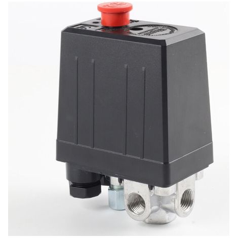Soupape de compresseur d'air 220V – Pressostat automatique pour contrôle de pression – Réduction rapide de la pression – Compatible avec compresseurs (1/4)
