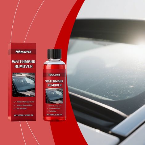 Glasreiniger für Rückspiegel und Autoscheiben – Entfernt Wasserflecken und andere Verschmutzungen, sorgt für strahlenden Glanz und verbesserte Sicht – 100 ml -- DE (1/5)