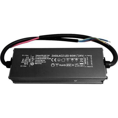 Alimentation Led - 60 W - 24 V - Ip67 - Pour Rubans Led Modules Led Ampoules Led - 1 Pièce (1/3)
