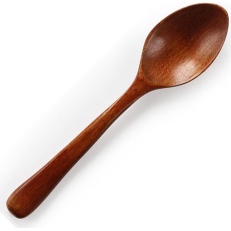 1 Cuillère en bois, design alvéolé, bois massif, pour café et miel, cuisine et restaurant (1/5)