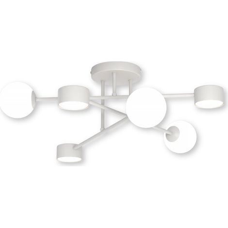 Plafonnier Holon gris métal minimaliste spoutnik 6L Emibig (1/5)