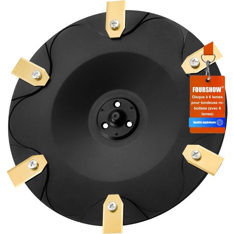 【Coupe Plus Efficace】 Disque de Lames + 6 Pièces Compatibles avec Gardena Sileno Life, Sileno, Sileno Plus, R100li R130li R160li, Disque de Lames pour Tondeuse Robotisée (1/5)