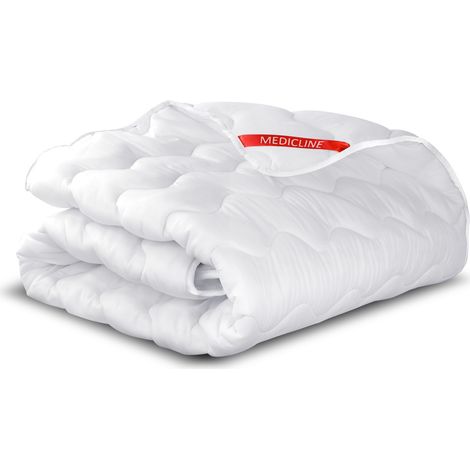 Steppdecke 220x240 cm ganzjährig antiallergisches Mikrofaser-Silikon
