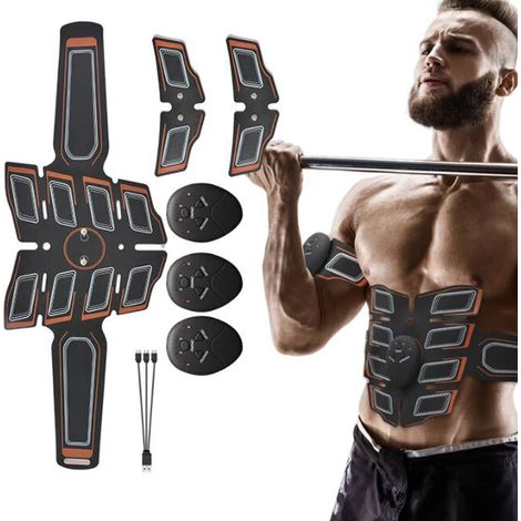 Kabelloser elektrischer Muskelstimulator (EMS-Myostimulator) für Gesäß, Hüften und Bauch – Schlankheitsmassagegerät für Körper und Fitness – AquaForge