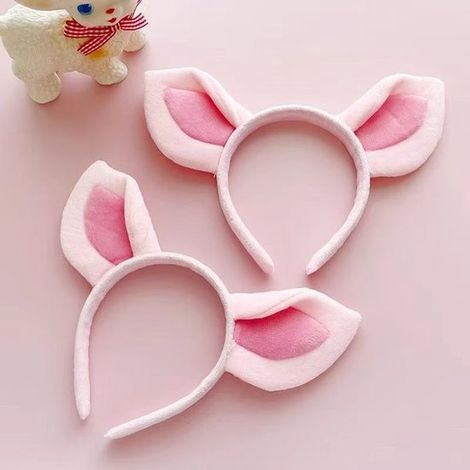 diademas con orejas de cerdo, lindas orejas de cerdo rosas, súper suaves, diadema con orejas de animales para niños y adultos, ideal para Halloween, carnaval y fiestas temáticas de cosplay. (1/5)