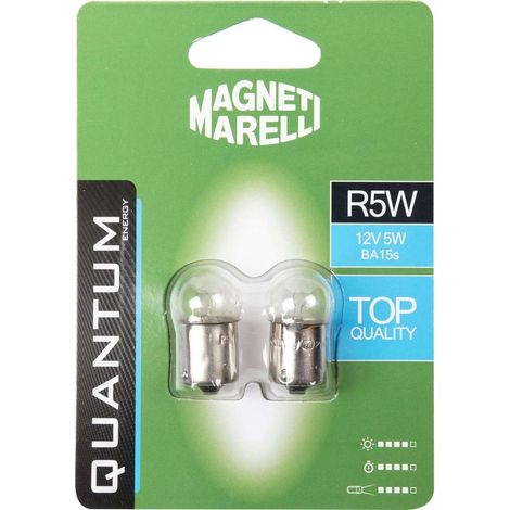 Magneti Marelli R5W coppia di lampadine auto 12V 5W attacco BA15s (1/3)