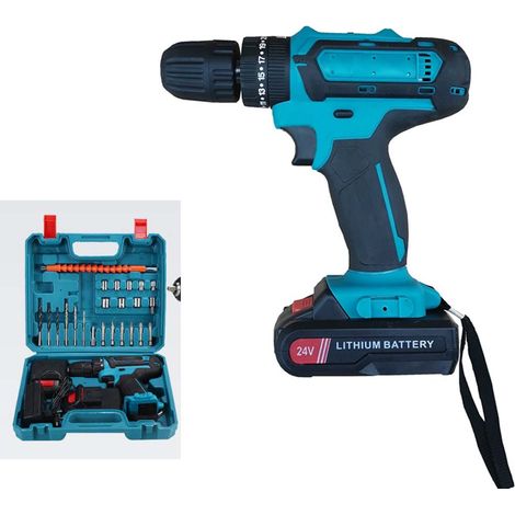 Perceuse-visseuse sans fil multifonction 28 V, ensemble d'outils électriques lithium-ion, tournevis électrique, perceuse électrique, perceuse à main (1/5)