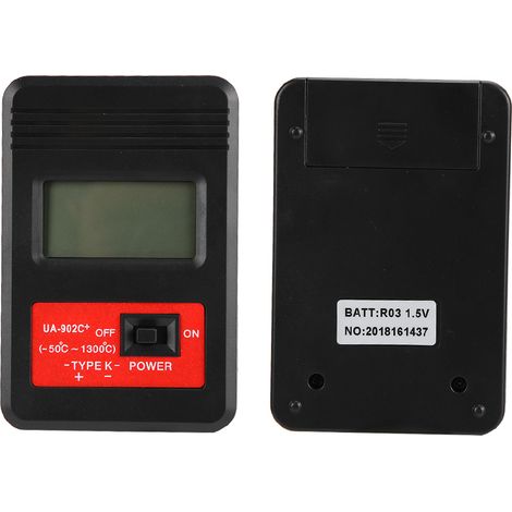 Thermomètre à thermocouple numérique portable UA902C avec écran LCD et sonde à thermocouple de type K (1/5)