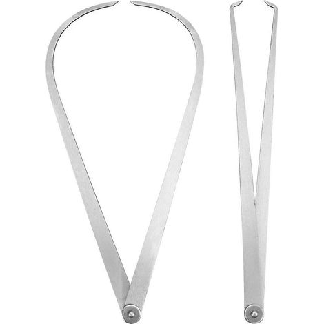 Lot de 2 pieds à coulisse créatifs de 350 mm pour homme et femme (argenté)-35X9.5cm