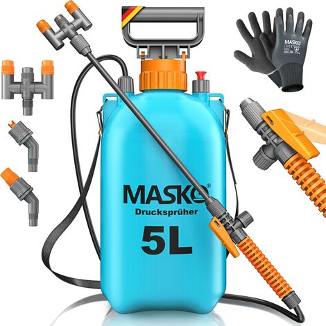 MASKO® spruzzatore a pressione antiacido - 5 L, azzurro chiaro / arancione (1/5)
