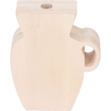 Vase en bois de pin naturel, style vintage simple, durable, robuste, inodore et non peint. (1/5)