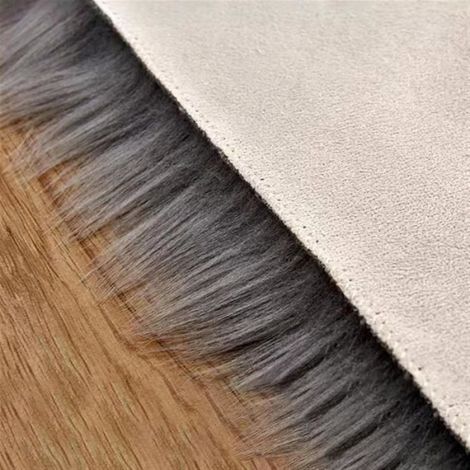 Tapis Rond - - 100 cm - Fausse Fourrure - Antidérapant - Doux et Résistant (1/2)