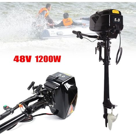 Elektromotor Bootsmotor Außenbordmotor Bootsmotor Außenbordmotor Außenbordmotor für Boote Elektrischer Außenbordmotor 1200 W 48 V (1/5)