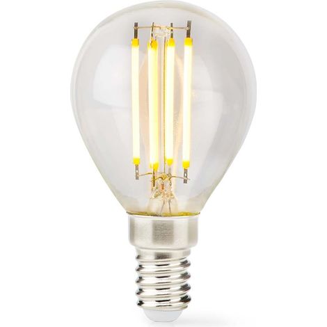 Nedis LBFE14G452 bombilla LED E14 4.5W blanco cálido