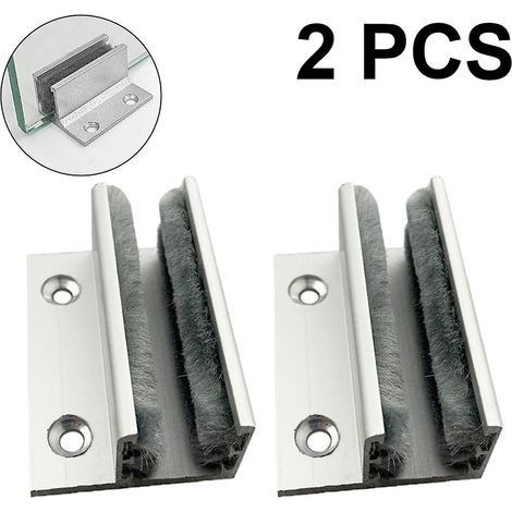 Support de porte coulissante en verre de type F de 2 pièces, arrêt automatique d'oscillation de porte, séquenceur en forme de U de porte coulissante (1/5)