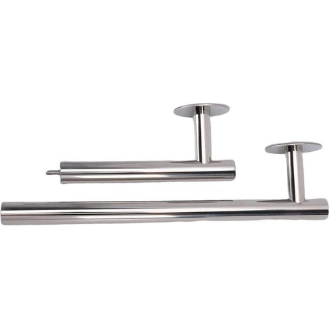 Porte-serviettes adhésif en acier inoxydable, barre murale moderne pou (1/5)