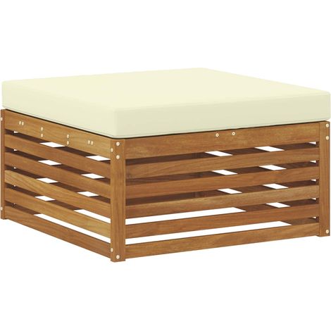 Maison Exclusive - Outdoor-Fußhocker Massivholz Akazie Natur