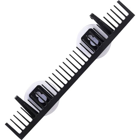 Supporto per parrucche con ventosa, da parete, appendiabiti per parrucche, supporto per asciugatura e styling di parrucche, espositore per riporre e mostrare parrucche, nero. (1/4)