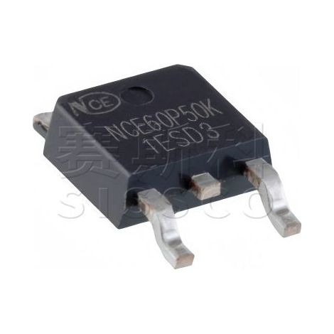 Original NCE 60P50K MOSFET P-Kanal TO-252-2 60V -50A elektronische Bauteile, 5 Stück pro Packung.