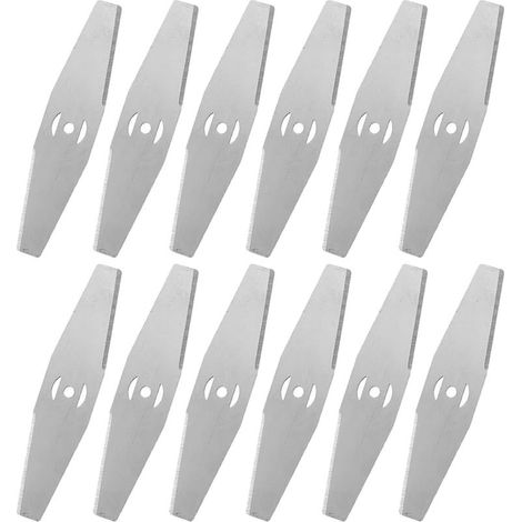 Coupe Bordure Lame De Rechange, 12 pièces, Lames de Tondeuse électrique, Debroussailleuse Electrique Accessoires, pour Coupe Bordure sans Fil Garniture De Jardin, Robuste et Durable