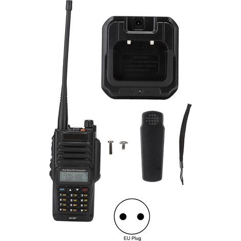 Talkie-Walkie Baofeng UV-XR PLUS, Étanche, Double Fréquence VHF/UHF, Alimentation 100-240V EU (1/5)