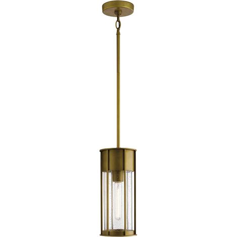 Elstead Camillo Suspension d'extérieur 1 lumière en laiton naturel peint IP44 (1/5)