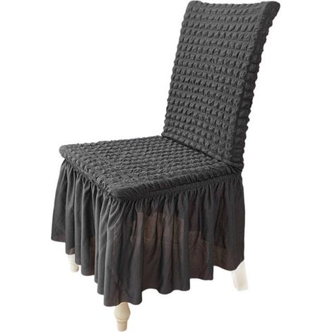 Coprisedie, confezione da 2. Lunghezza: 38-46 cm, Larghezza: 35-48 cm, Altezza: 45-60 cm. Coprisedie elasticizzati universali per sedie da sala da pranzo. Morbide protezioni per sedie. (1/5)