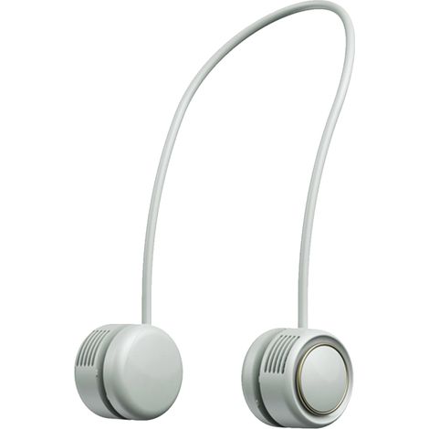 Ventilateur Cou Sans Mains – Pliable 360°, Double Flux – Batterie Rechargeable USB, 3 Vitesses – Idéal Running, Voyages, Camping – Silencieux (1/5)