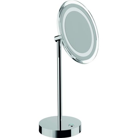 Inda - Miroir grossissant rond 3x avec éclairage LED sur pied, My