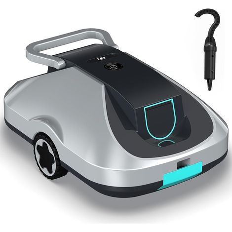 Robot Piscine sans Fil, Robot aspirateur Piscine sans Fil, 200Min d’Autonomie, Retour Automatique, Filtration Ultra-Fine, Navigation Intelligente, Compact et Portable pour Piscines Hors Sol 232 m² (1/5)
