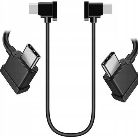Cable OTG - USB Type C vers USB Type C - Pour Contrôleur Drone et Smartphone - 30 cm - Noir (1/5)