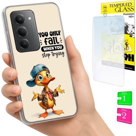 Funda para Xiaomi Redmi 15 4G / 5G de 169 mm, carcasa trasera de pato + cristal (1/5)